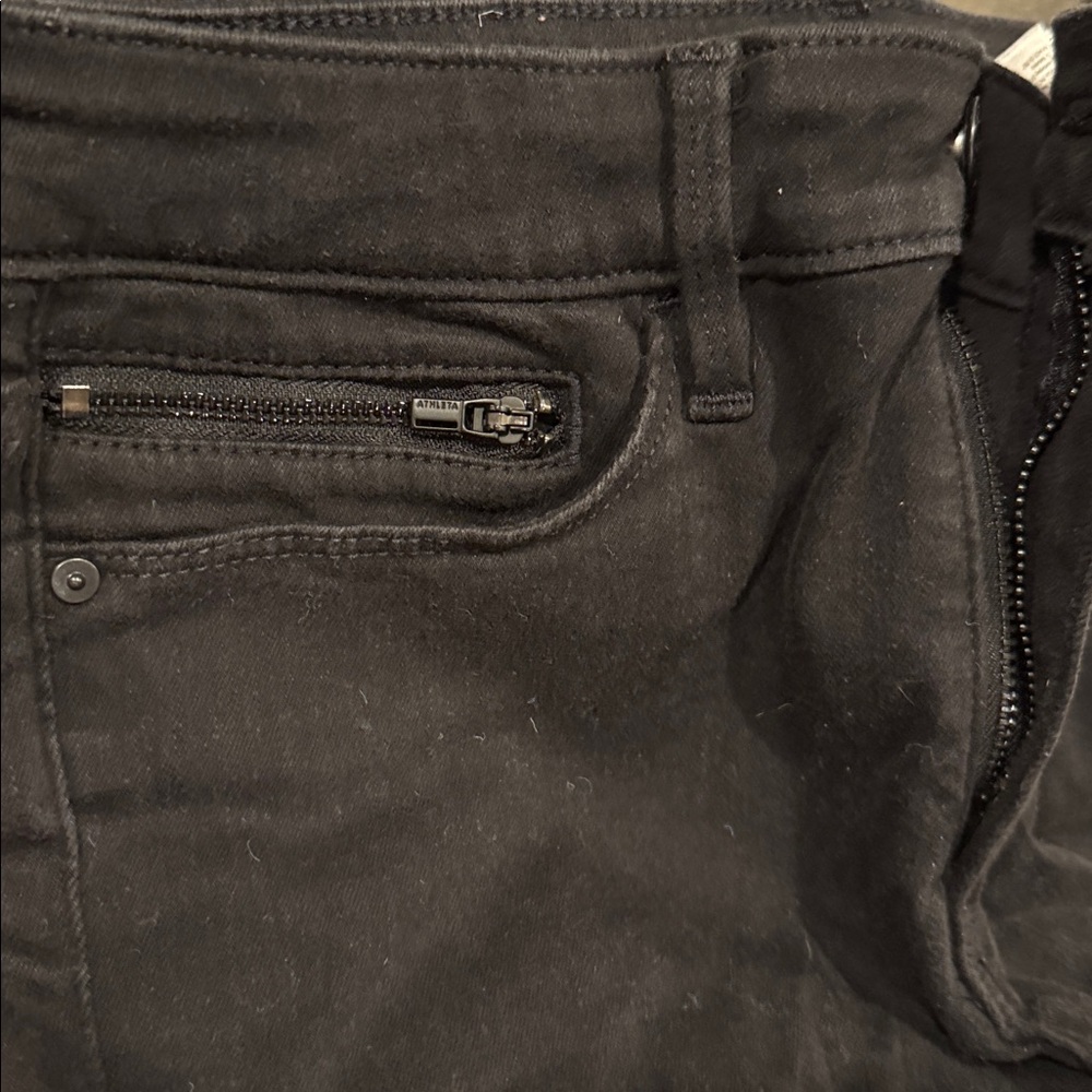 ATHLETA Sculptek Slim Straight Jeans Carbon Wash size 2 Tall